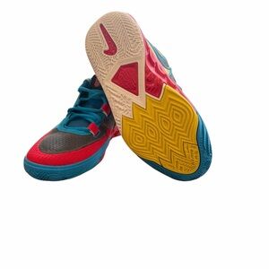 Pink, Yellow & Gray Multicolor Basketball Sneakers